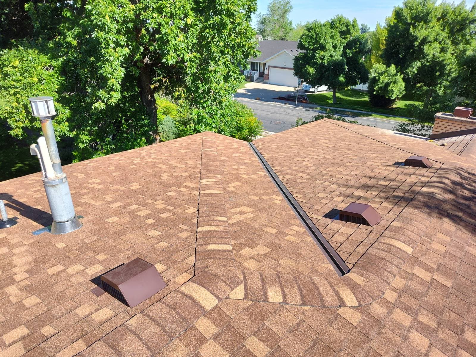 Roof Installation with Certainteed Resawn Shake Shingles in Providence, UT image