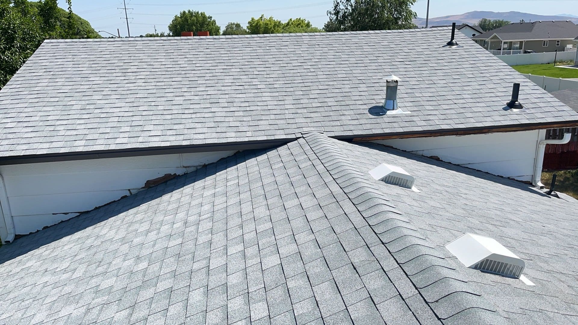 Fresh Silver Birch Asphalt Shingles Install image
